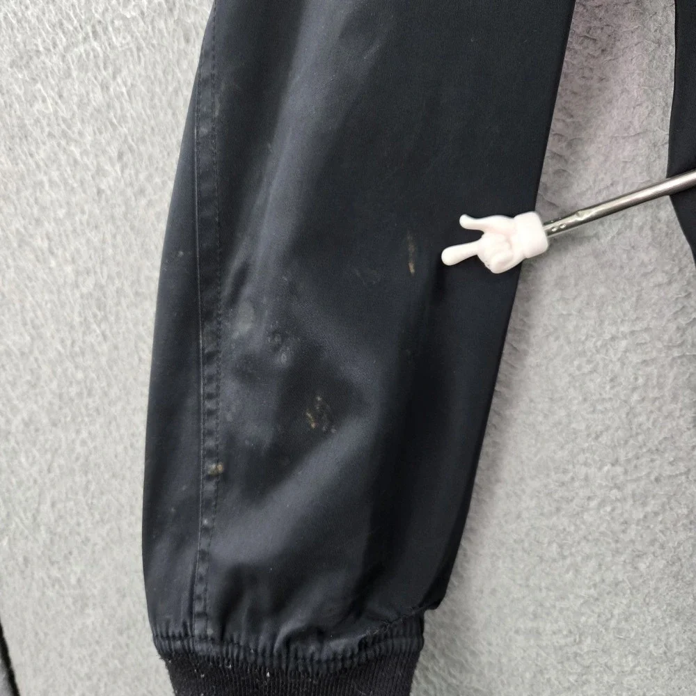 Abercrombie & Fitch Men Jacket L Black Fleece Activewear Bomber Zipper READ